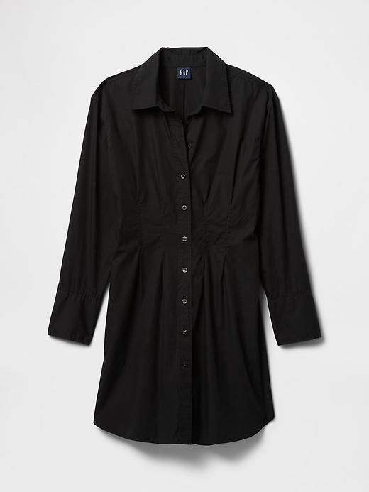 Organic Cotton Poplin Mini Shirtdress Product Image