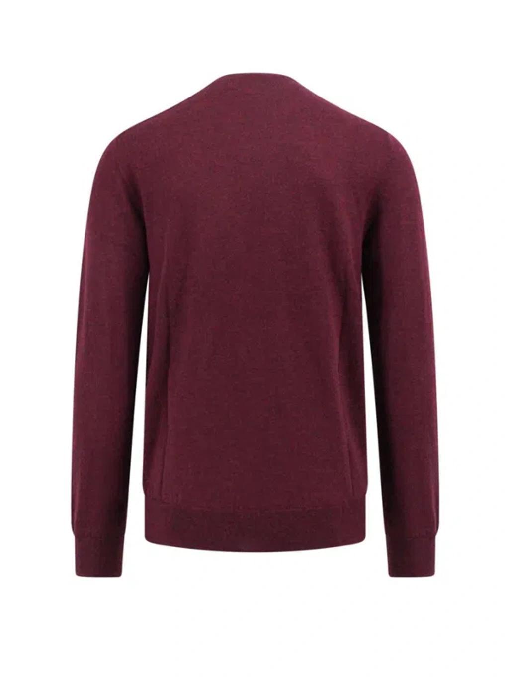 BRUNELLO CUCINELLI Rib Knit Plain Sweater In Beige Product Image