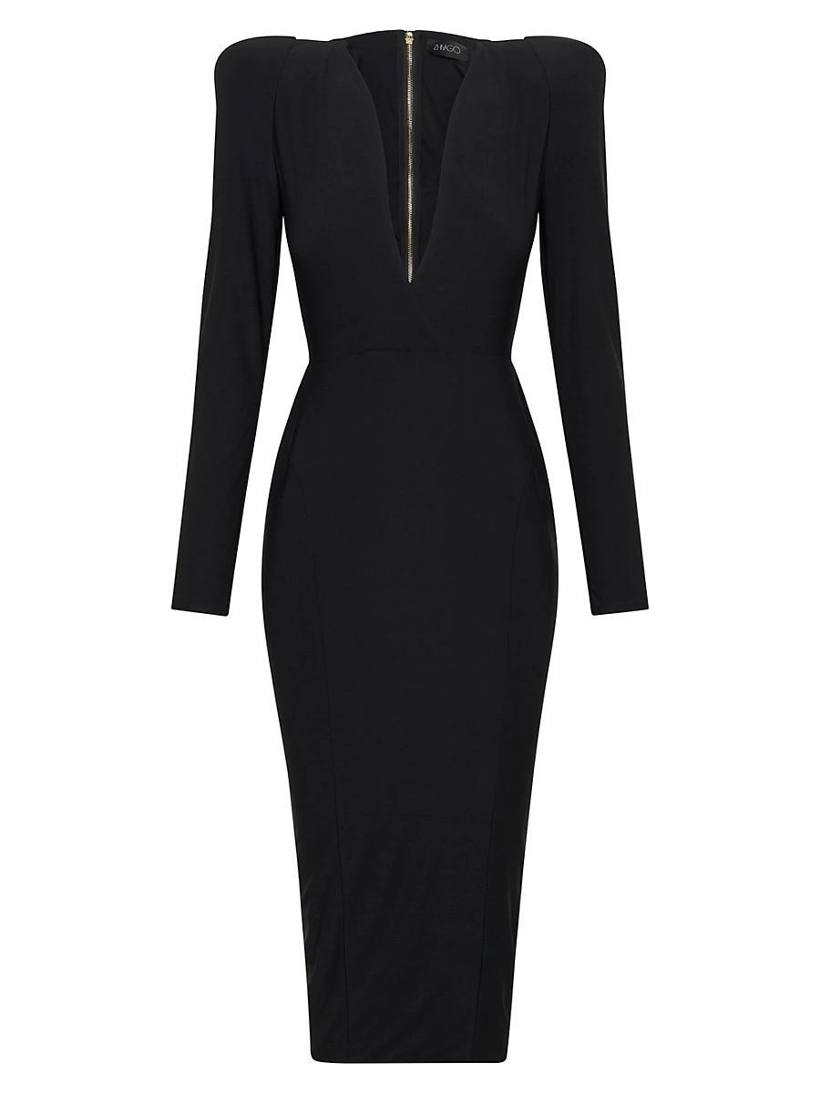 Womens Legacy Structured Midi-Dress Product Image