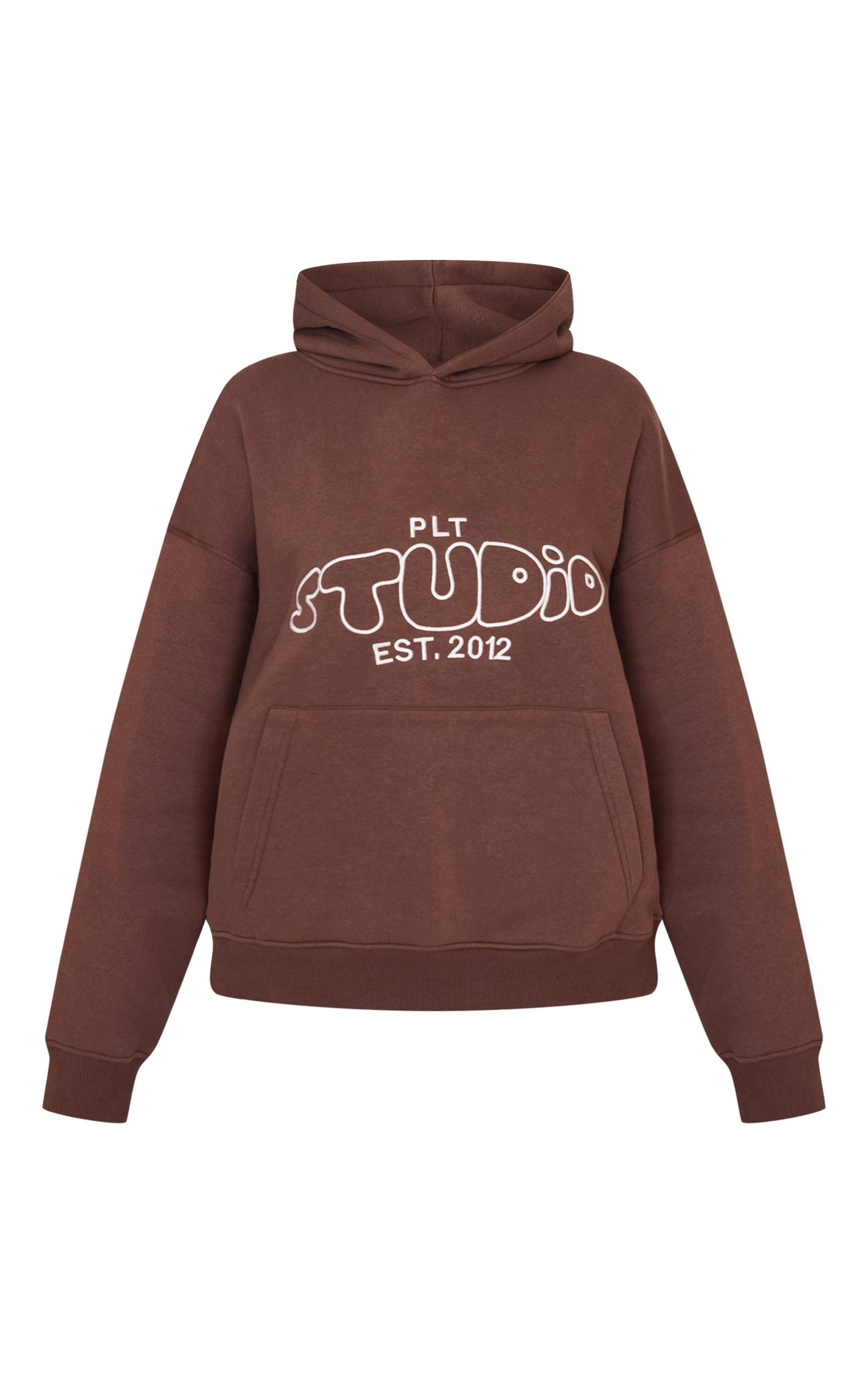Petite Chocolate PLT Studio Print Hoodie Product Image
