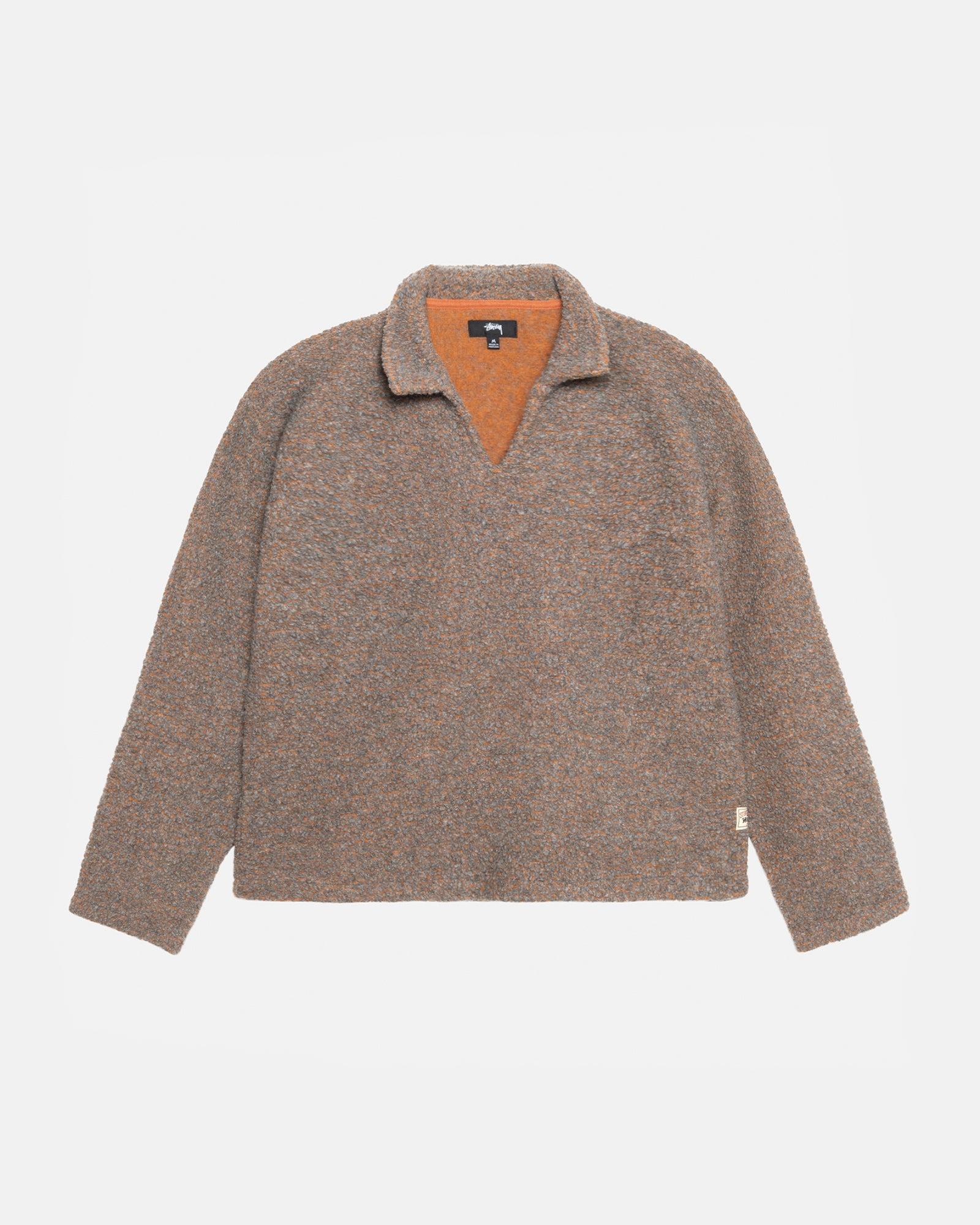 WOOL BLEND SHERPA PULLOVER Male Product Image