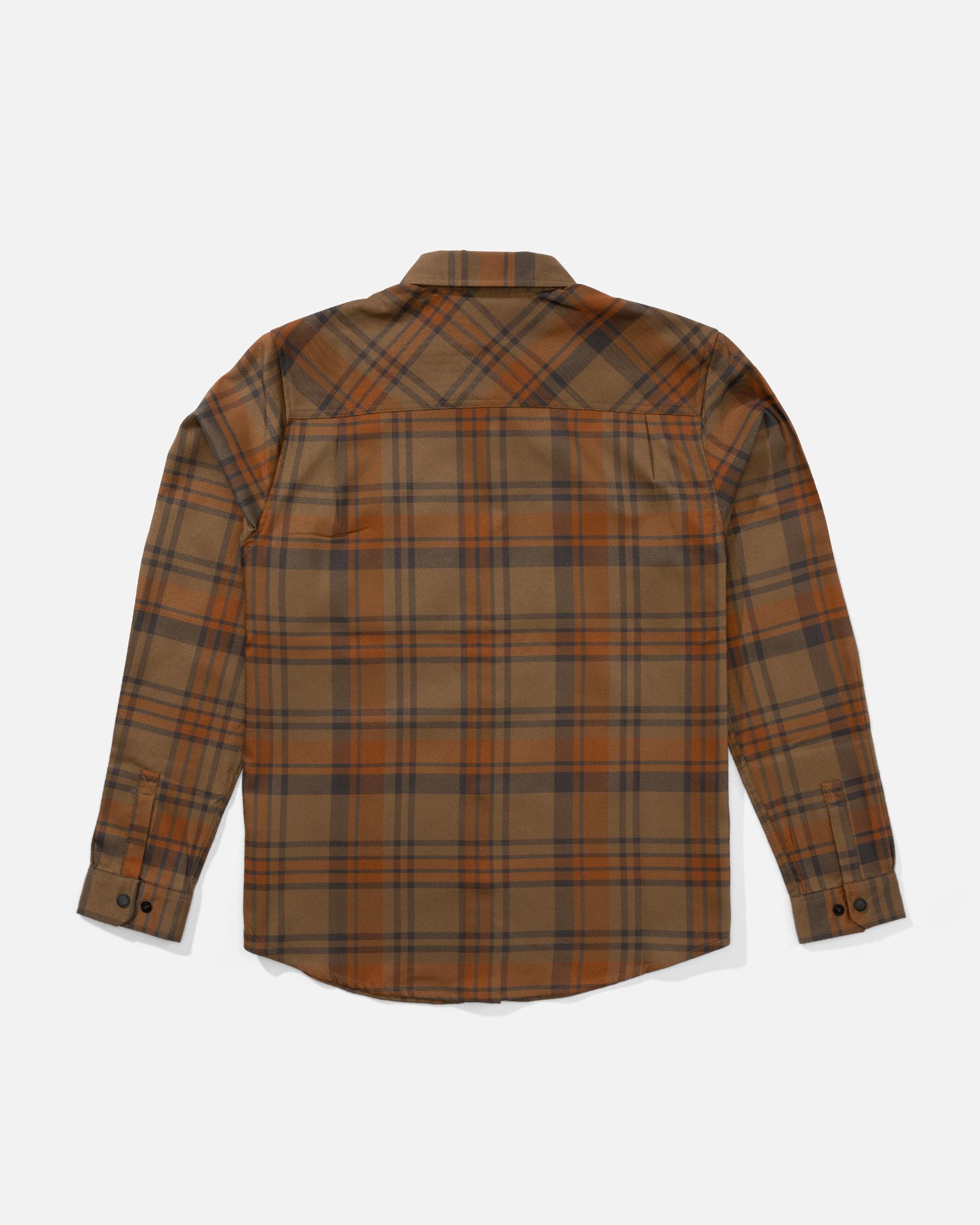 Fathom Tech Flannel - Dark Brown Male Product Image