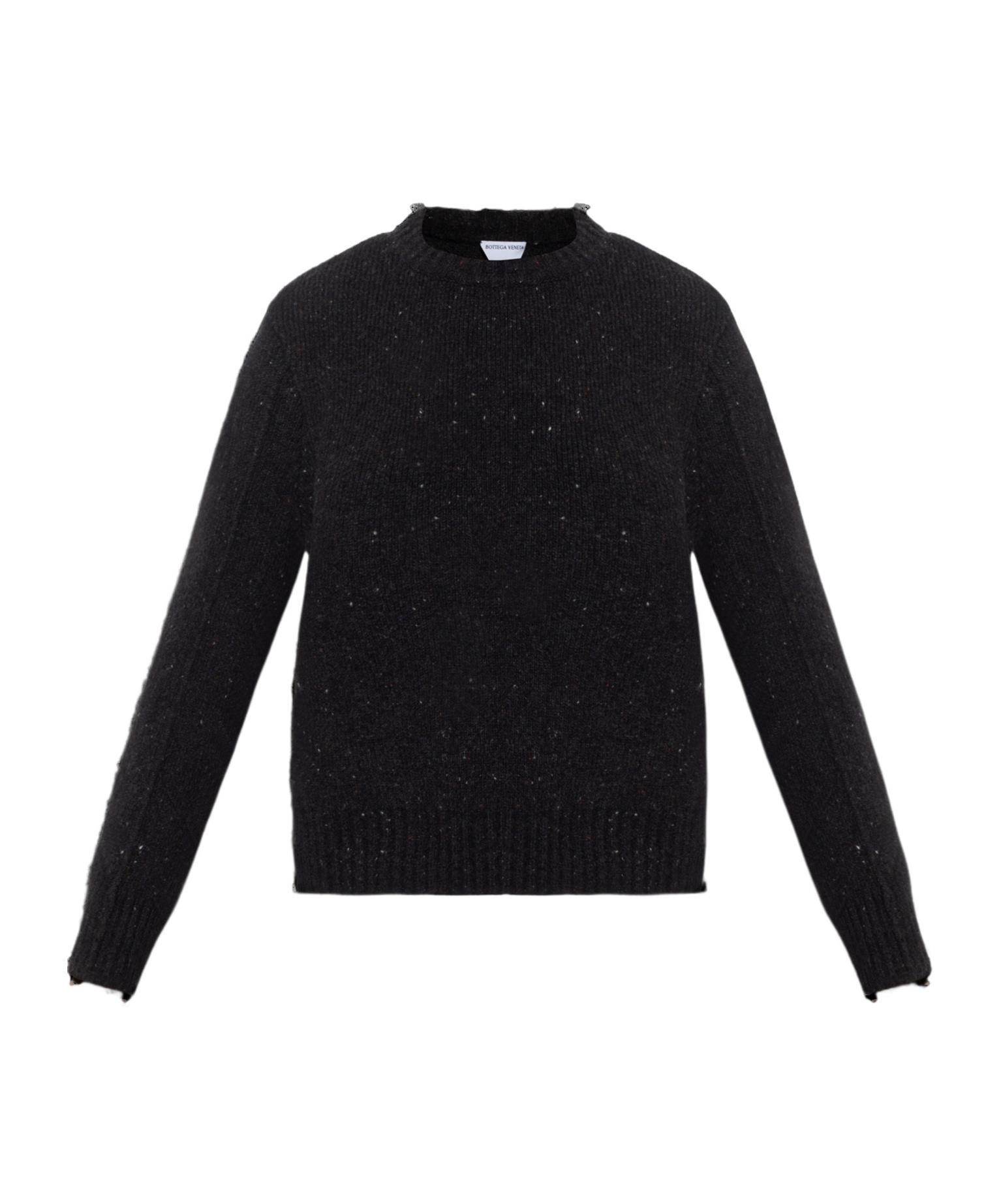 BOTTEGA VENETA Long-sleeved Sweater In Black Product Image