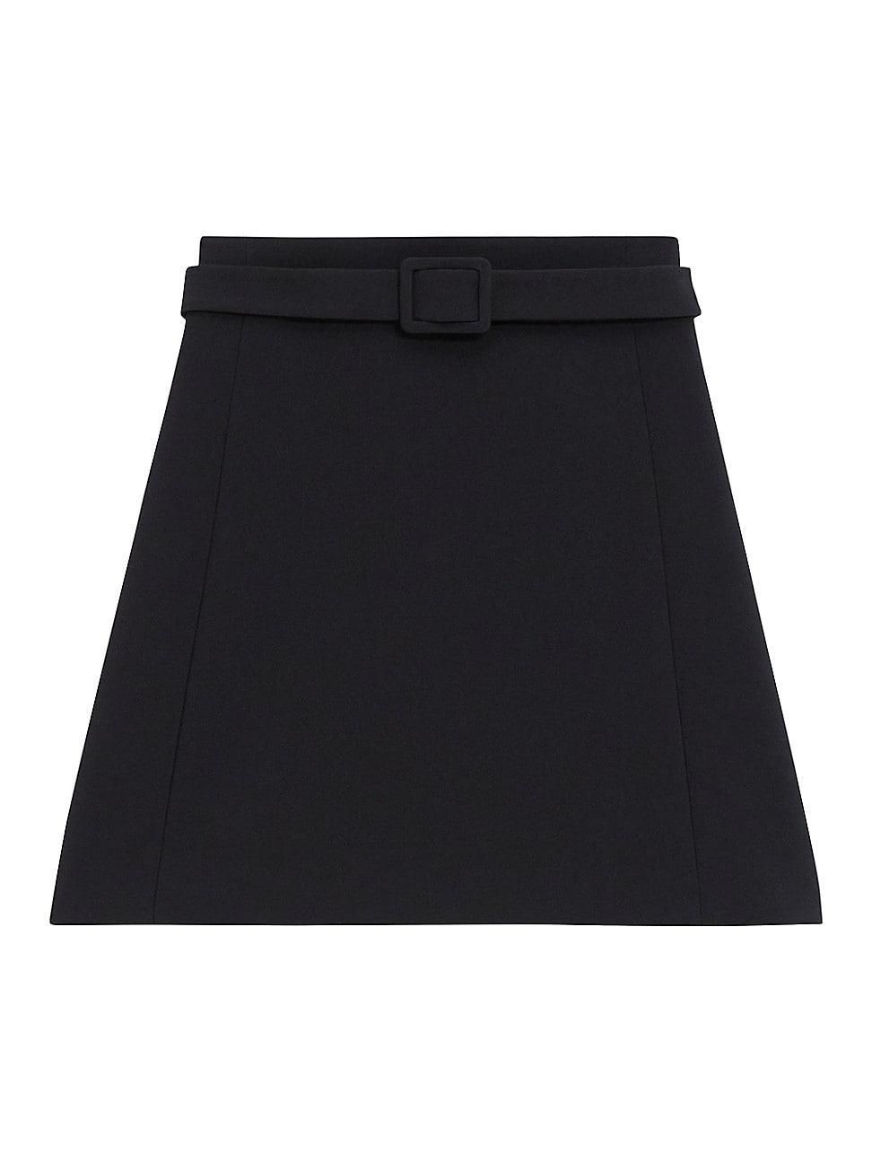 Theory Tailored Belted Mini Skirt Product Image