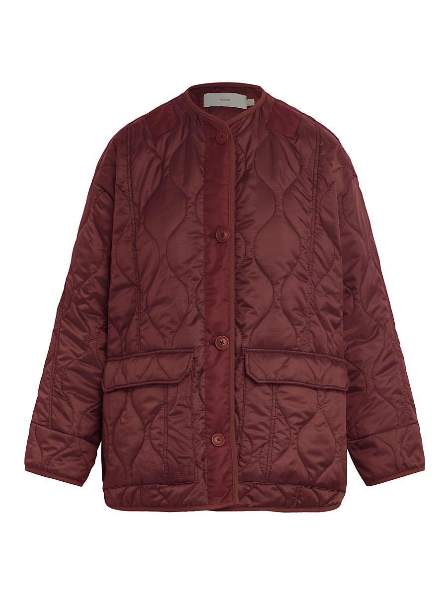 Womens Oversized Quilted Jacket Product Image