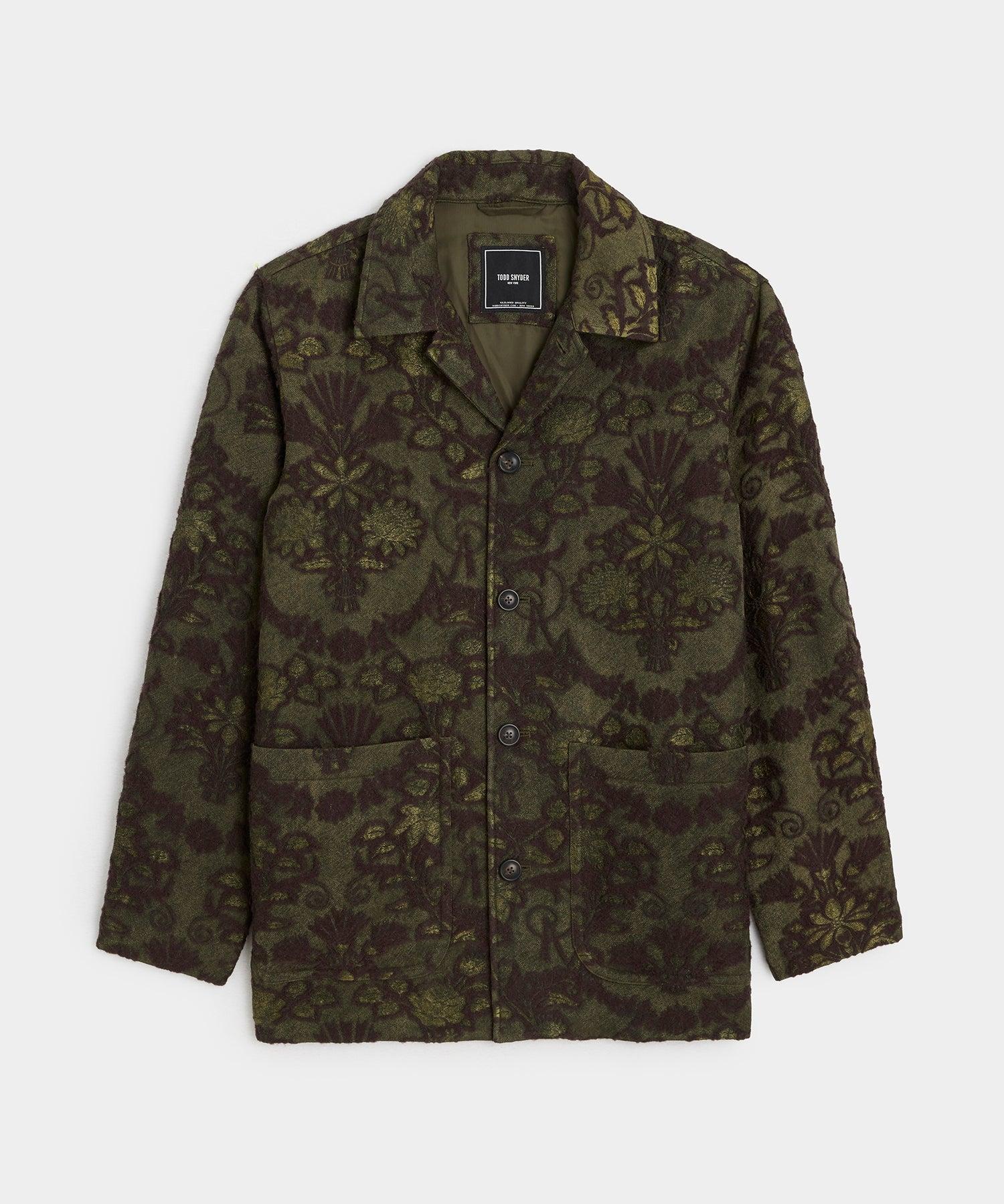 Italian Floral Chore Coat in Olive Product Image