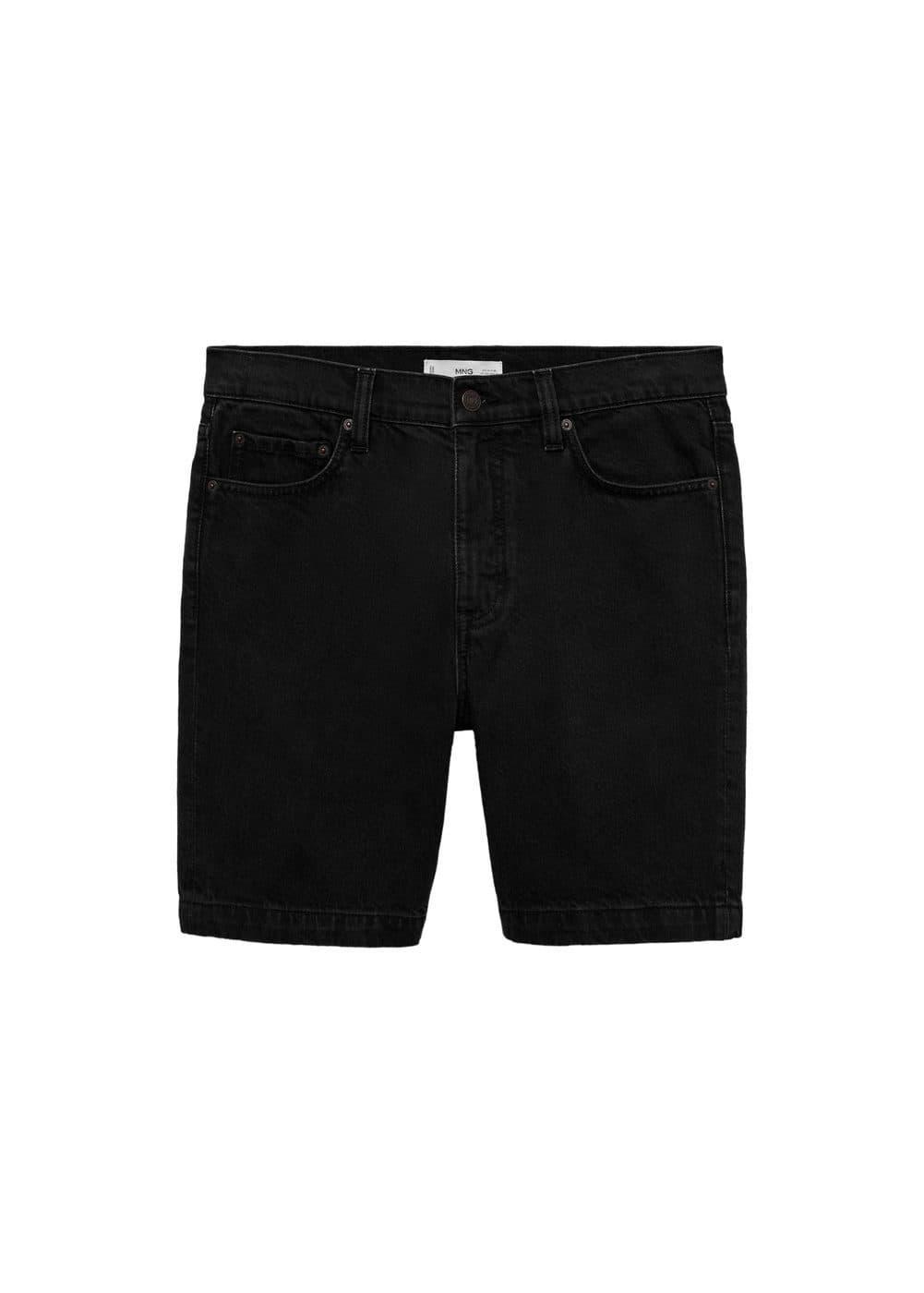 Mango Mens Denim Bermuda Shorts Product Image