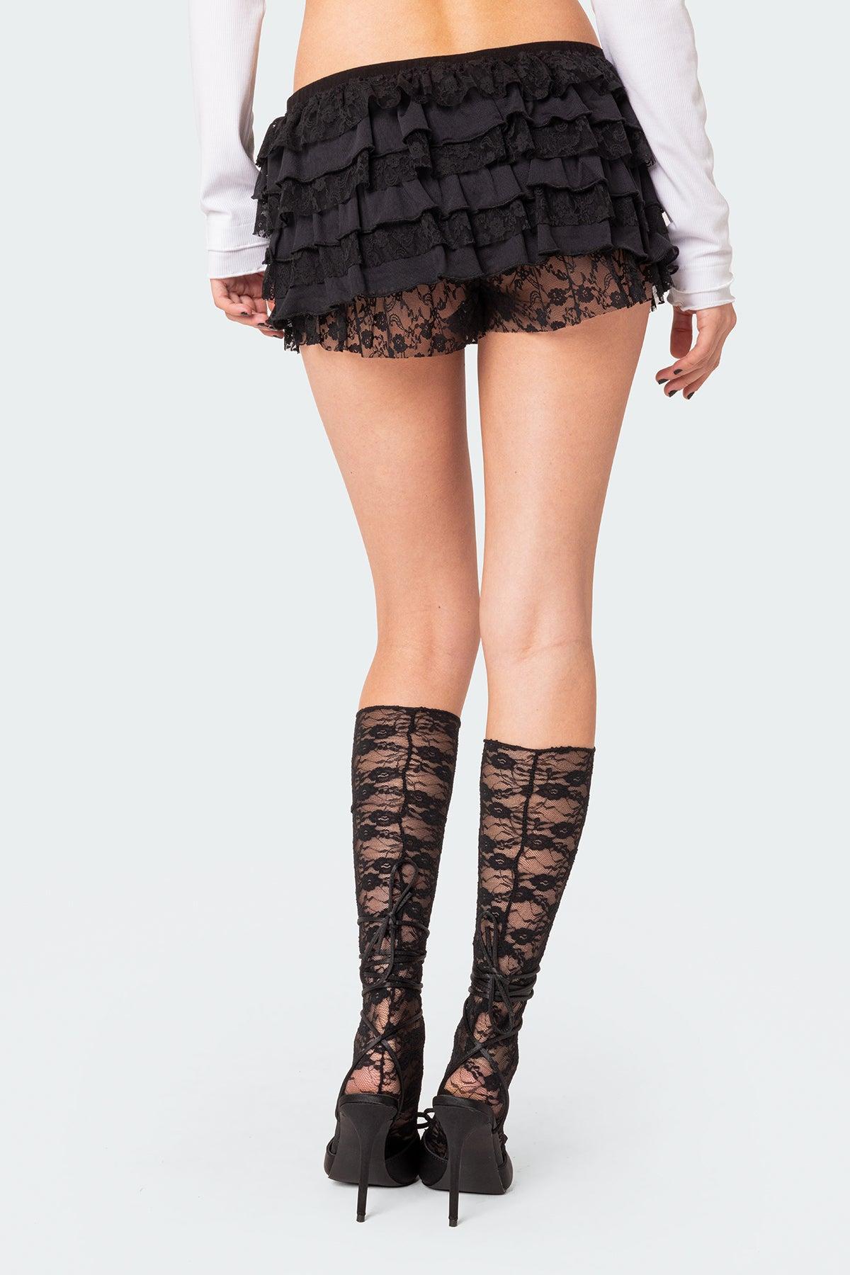 Unicorn Layered Ruffle Shorts Product Image