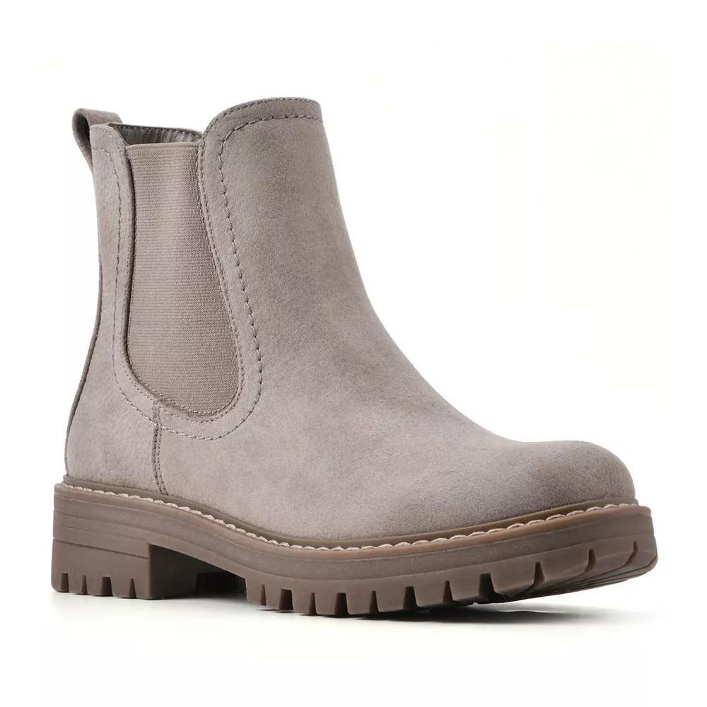 Cliffs by White Mountain Mastery Womens Chelsea Boots Brown Fabric Product Image
