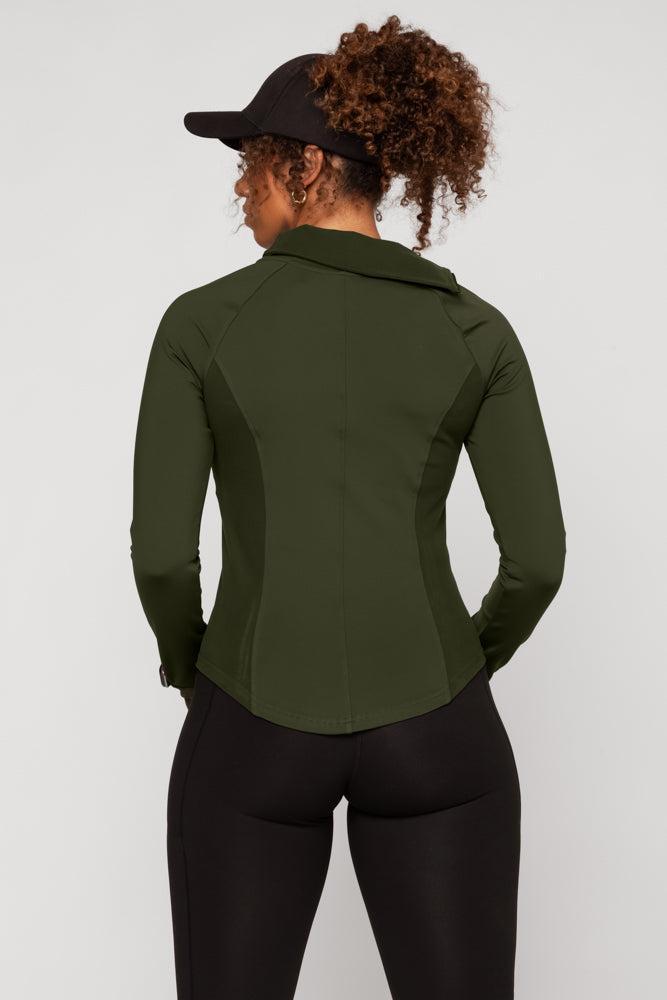 Chasing Pavements Mockneck Pullover - Grasshopper Product Image