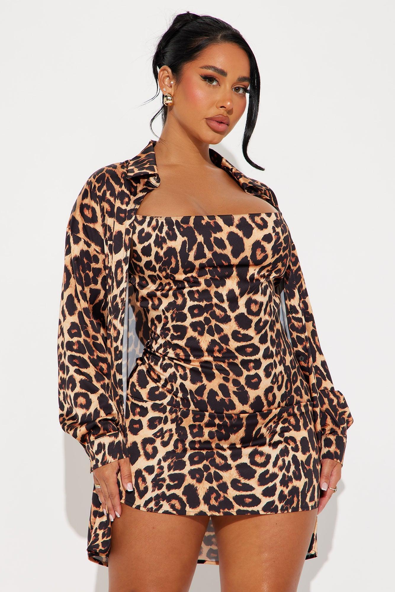 Sutton Mini Dress Set - Leopard Product Image