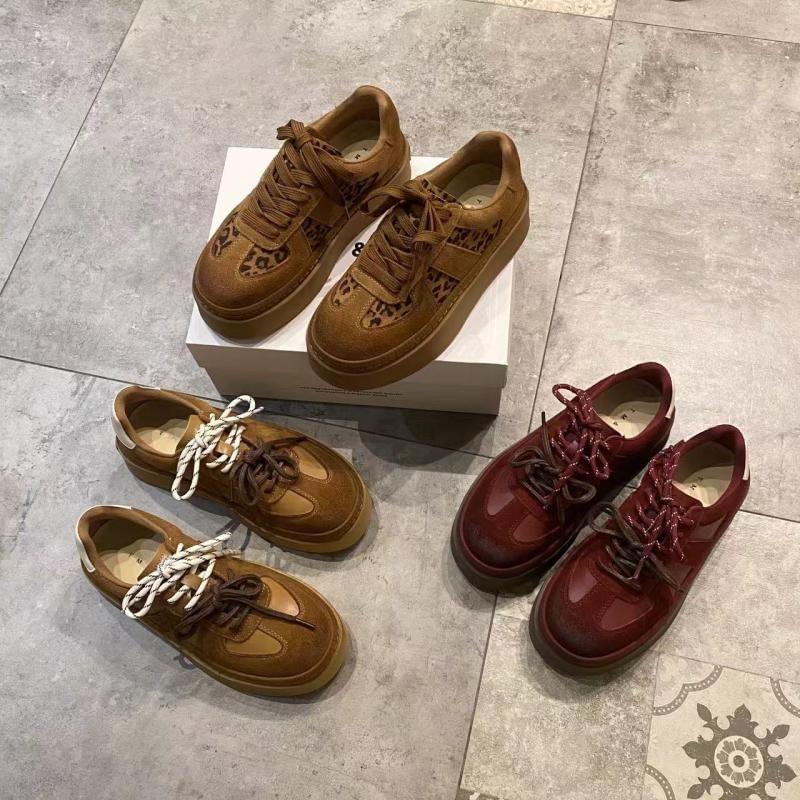 Lace-Up Platform Sneakers Product Image