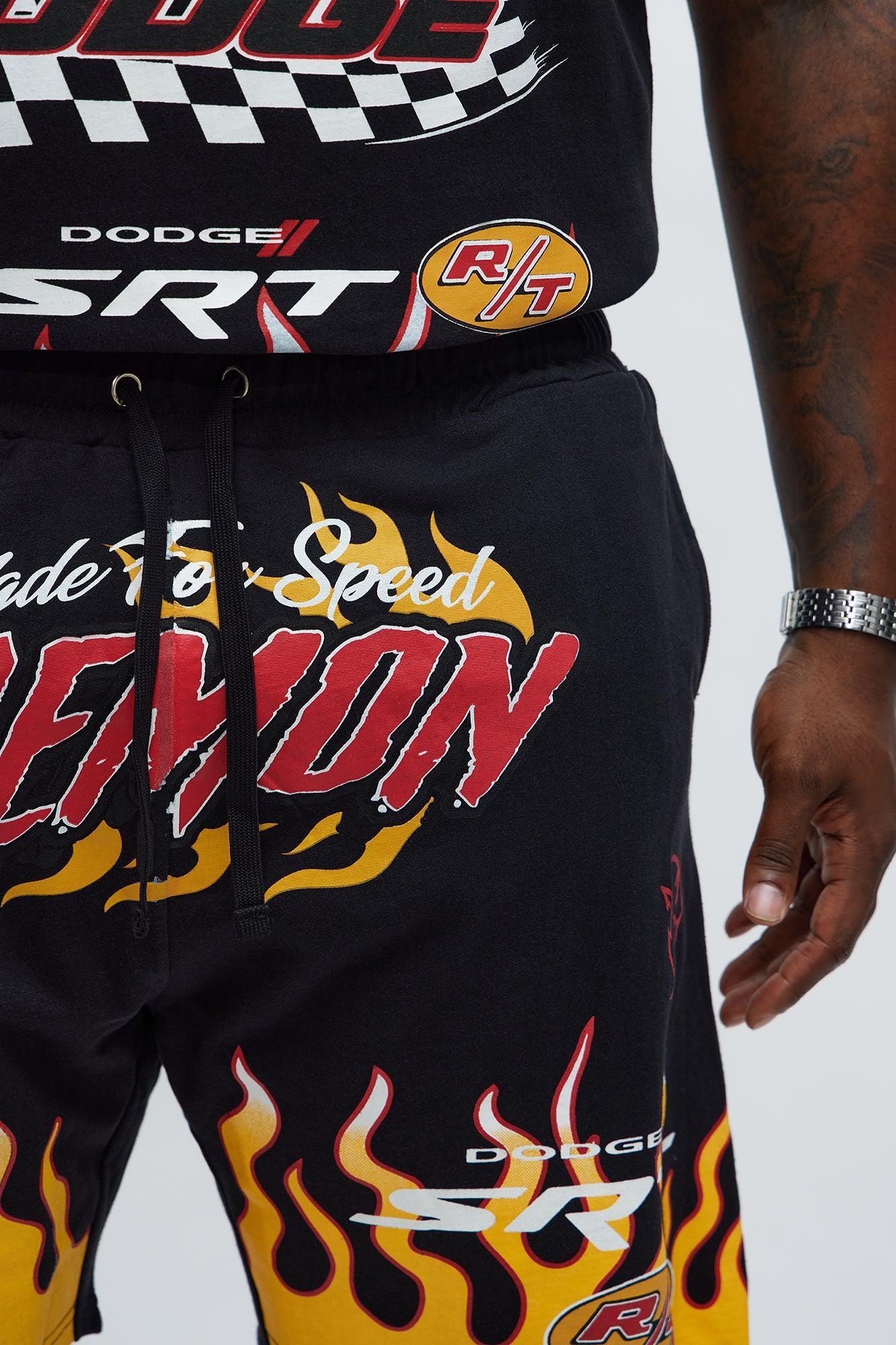 Dodge Demon Racing Team Sweatshorts - Black Product Image