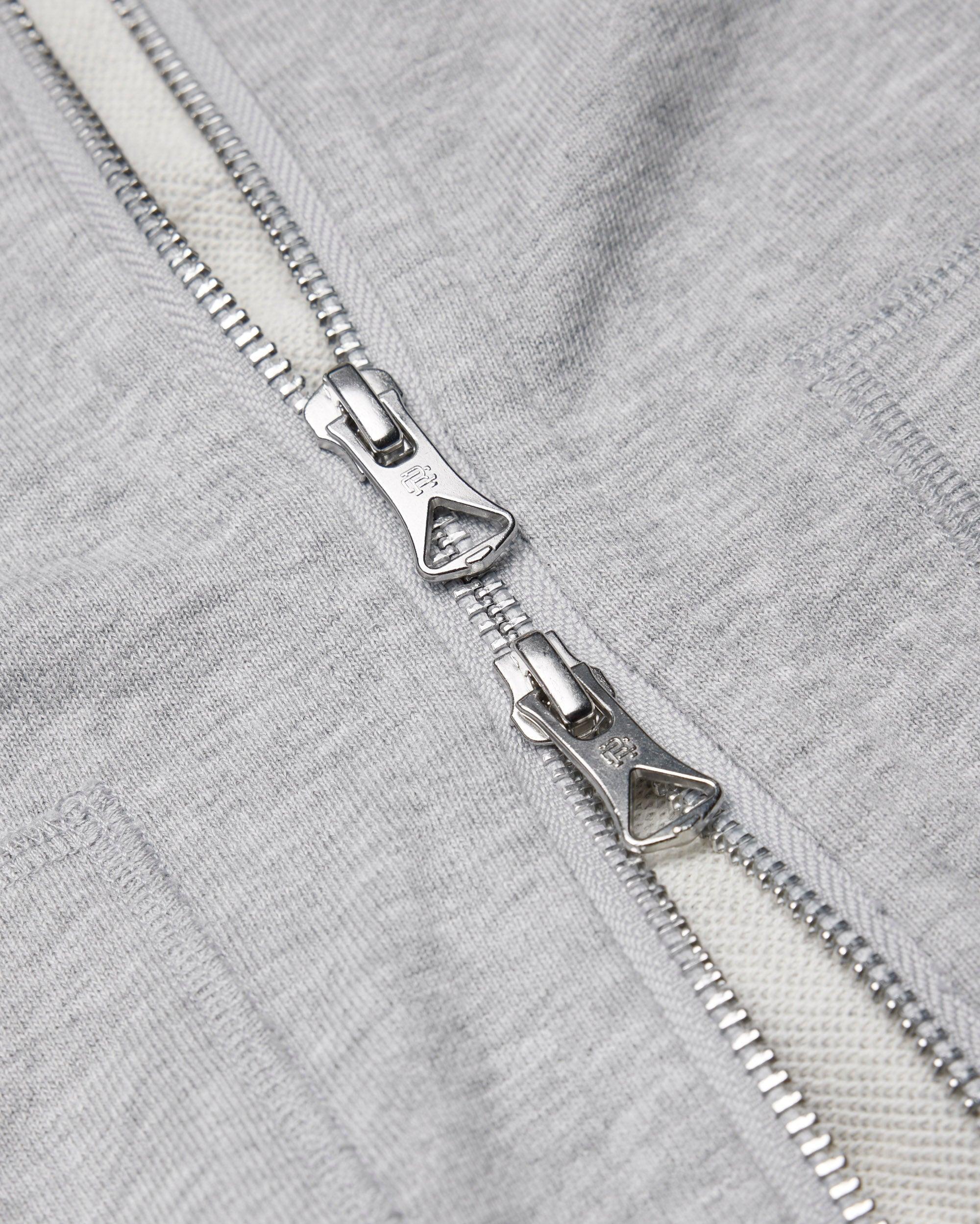 Lightweight Terry Slim Zip Hoodie Male Product Image
