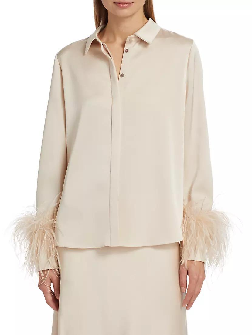 Murphy Feather-Trim Blouse Product Image