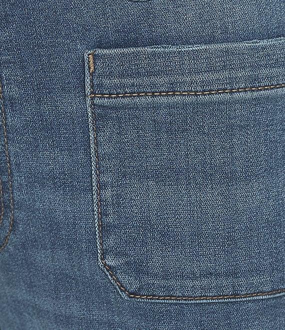 KUT from the Kloth Petite Size High Rise Patch Pockets Wide Leg Jeans Product Image