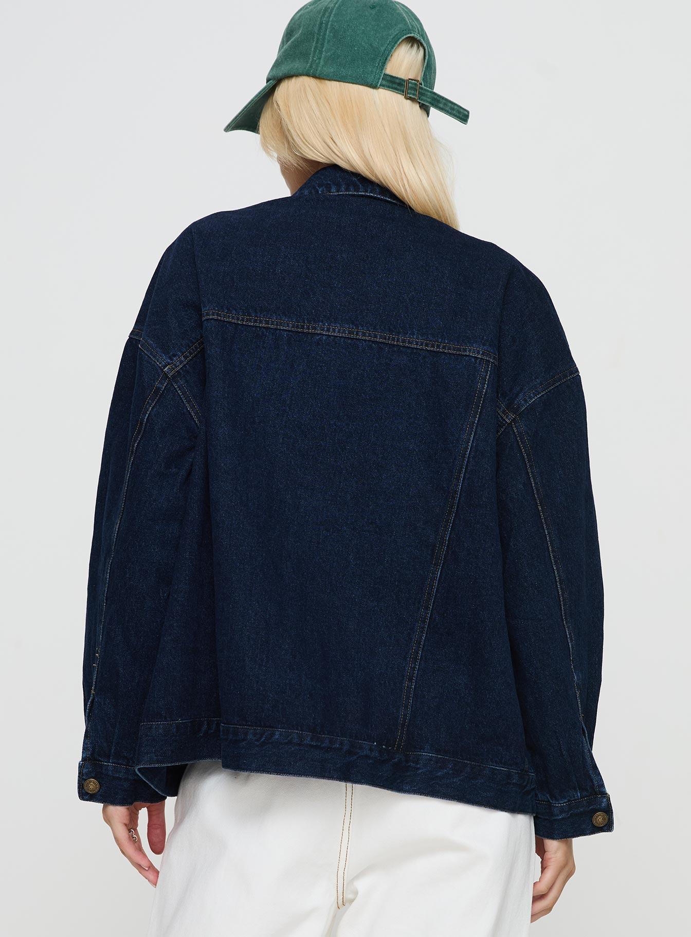 In The World Jacket Blue Denim Product Image