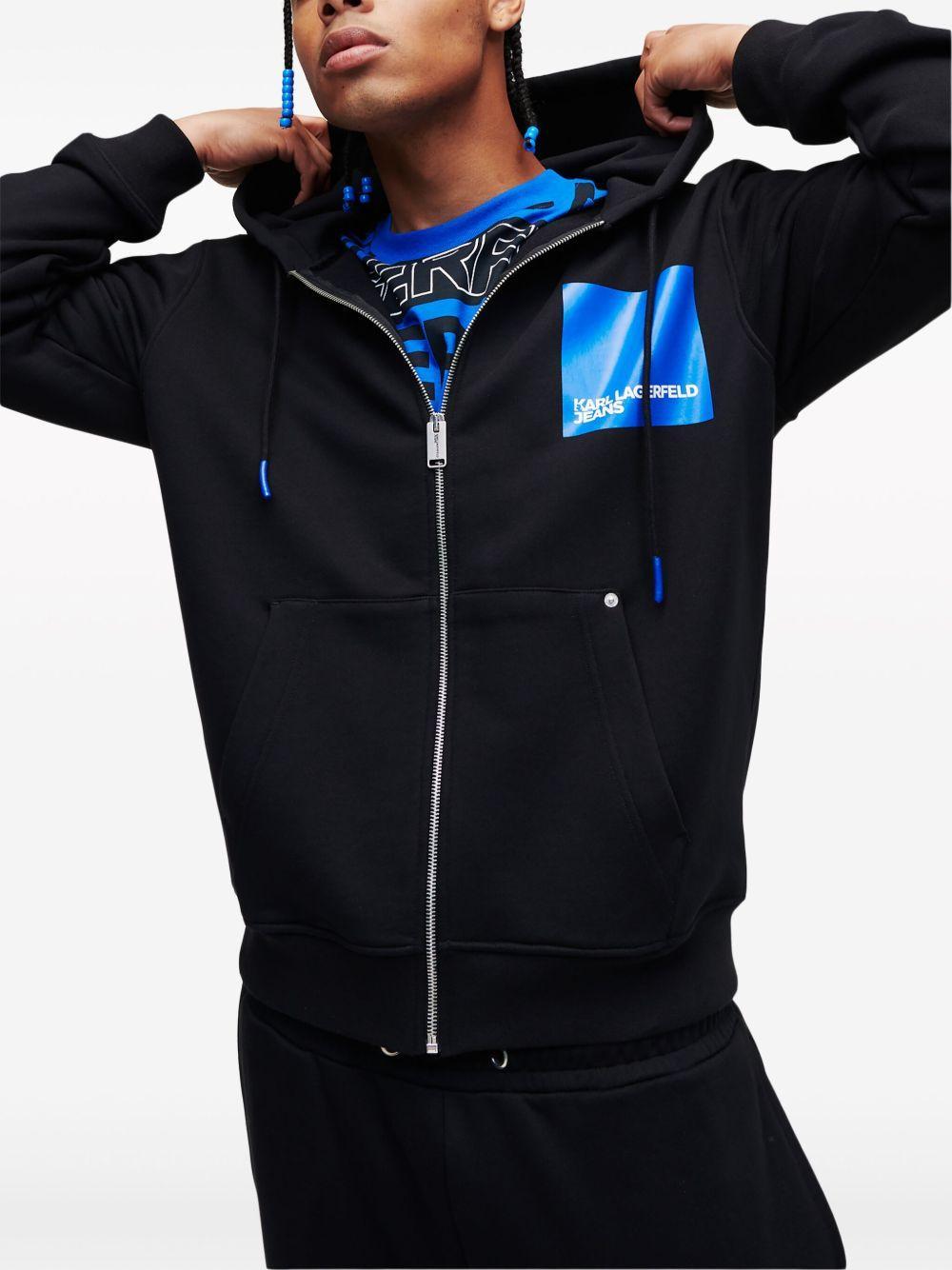 Box Logo zip-up hoodie Product Image