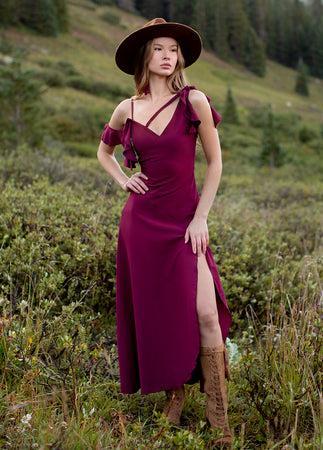 Bianka Dress in Rosewood Female Product Image