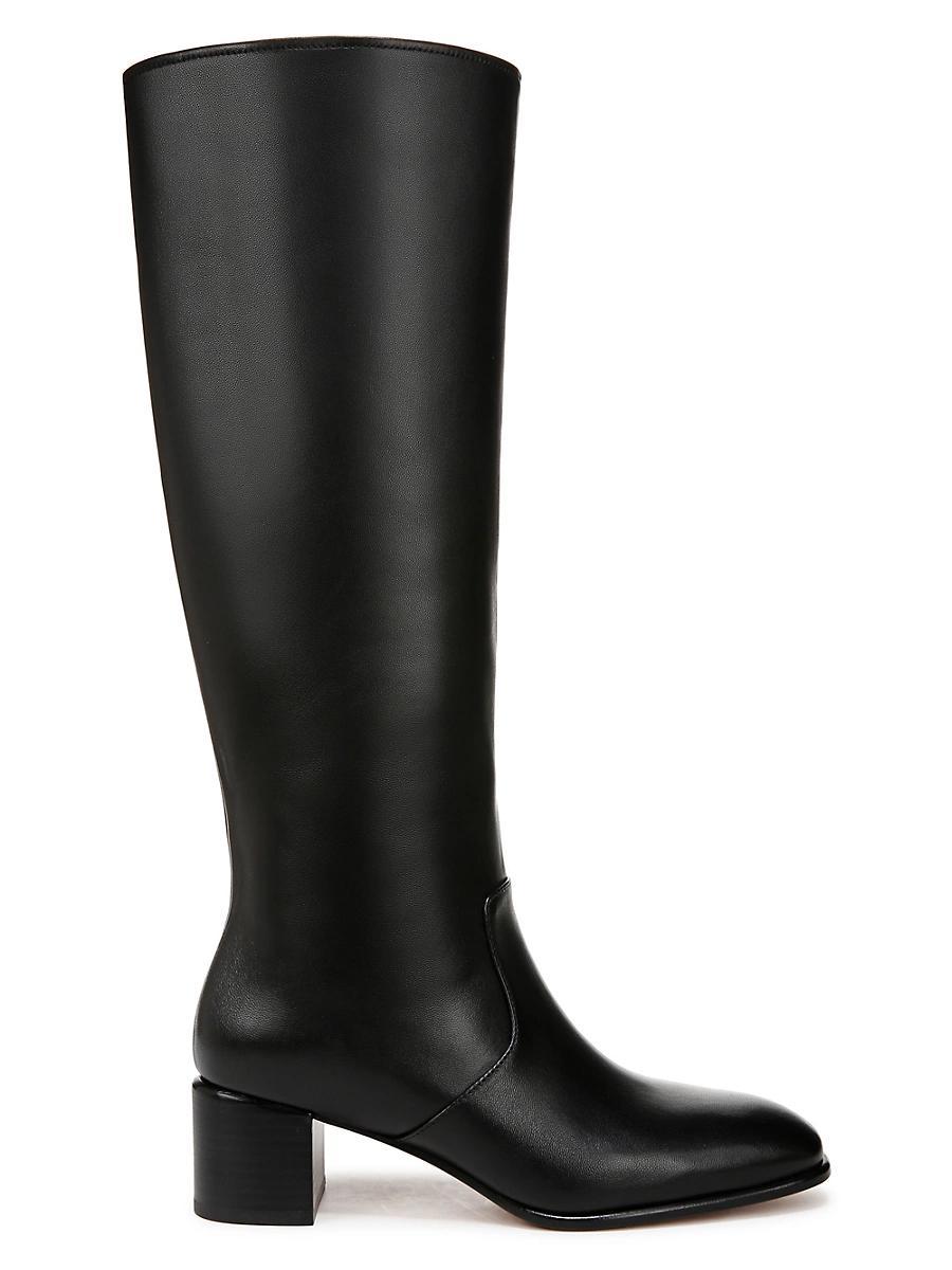 Womens Arabel Slouchy Wide-Calf Leather Boots Product Image