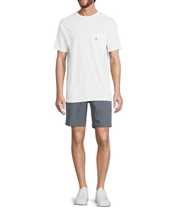 Caribbean Isle Breeze Flat Front Performance Stretch 8#double; Inseam Shorts Product Image