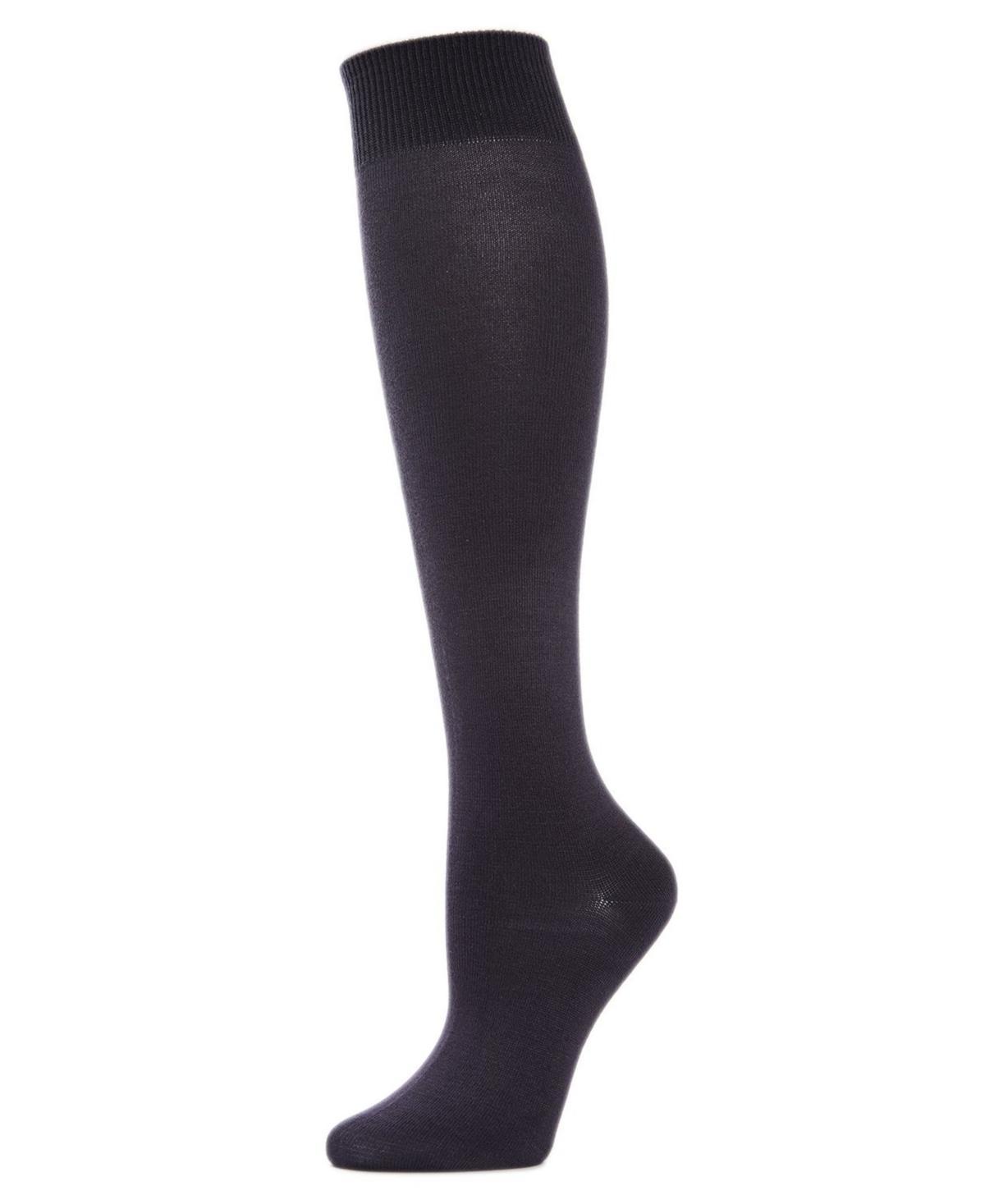MeMoi Womens Bamboo Blend Knit Knee High Socks Product Image