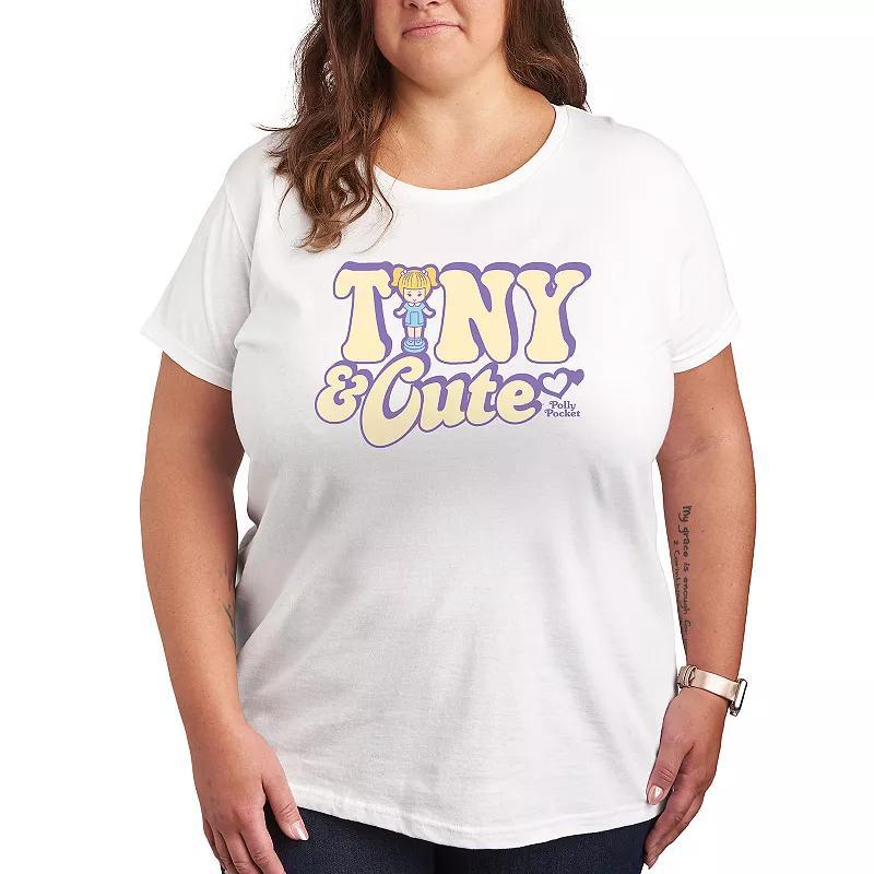 Plus Shamrock Hearts Line Art Graphic Tee, Womens Heather Grey Product Image