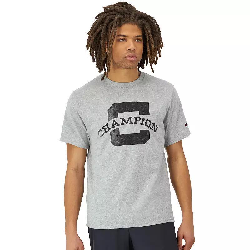 Mens Champion Big C Logo Classic Graphic Tee Product Image