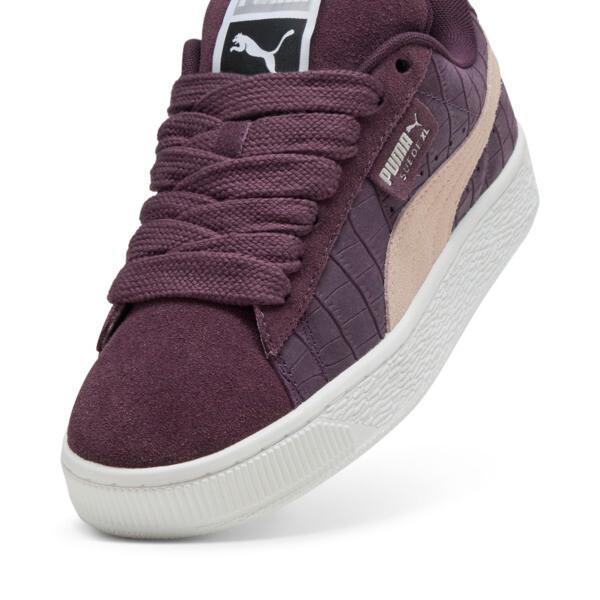 PUMA Suede XL Elevated Womens Sneakers in Midnight Plum/White Product Image