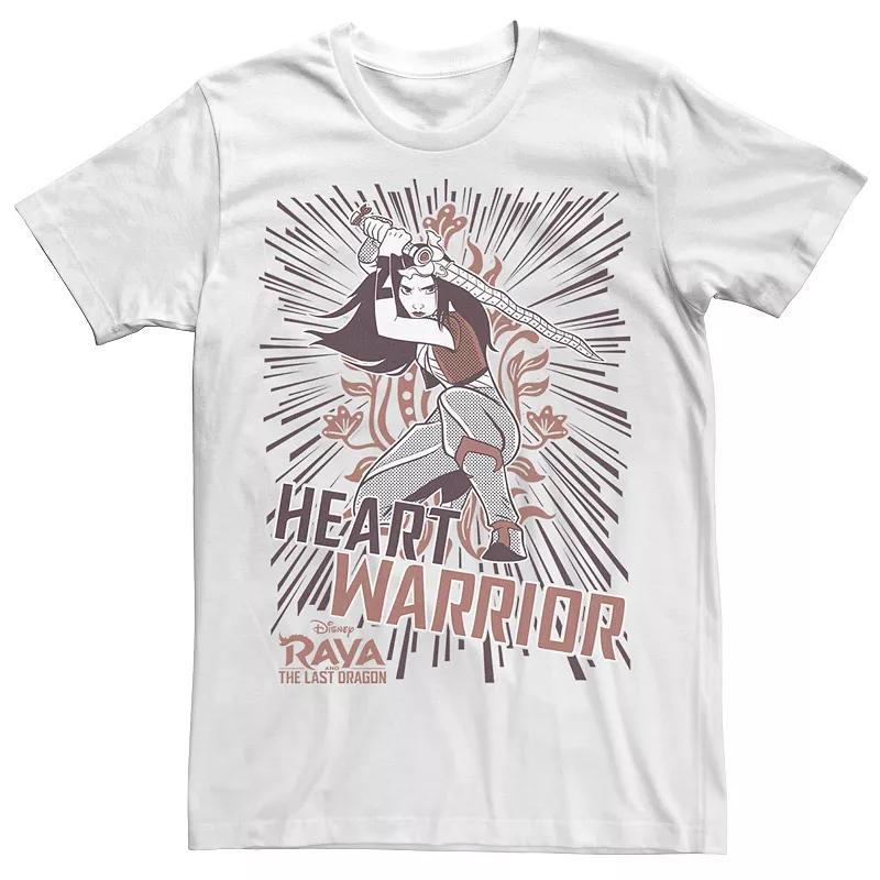 Disney's Raya And The Last Dragon Raya Men's Heart Warrior Tee, Size: XS, White Product Image
