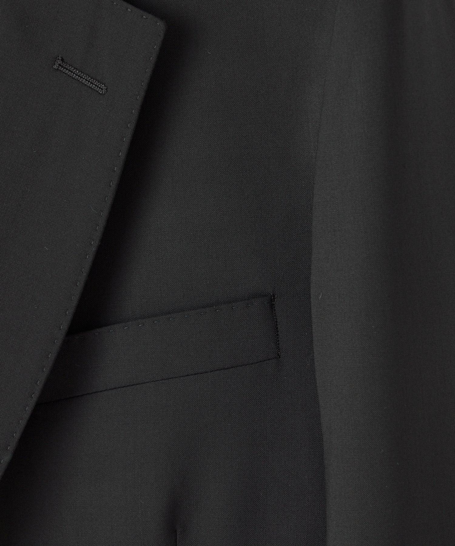 Italian Tropical Wool Sutton Suit Jacket in Black Product Image