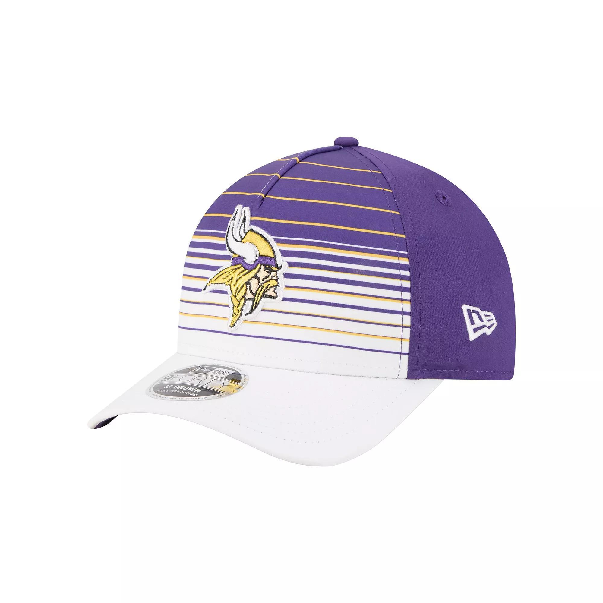 Men's New Era  White/Purple Minnesota Vikings Adventure Gradient 9FORTY M-Crown A-Frame Adjustable Hat Product Image
