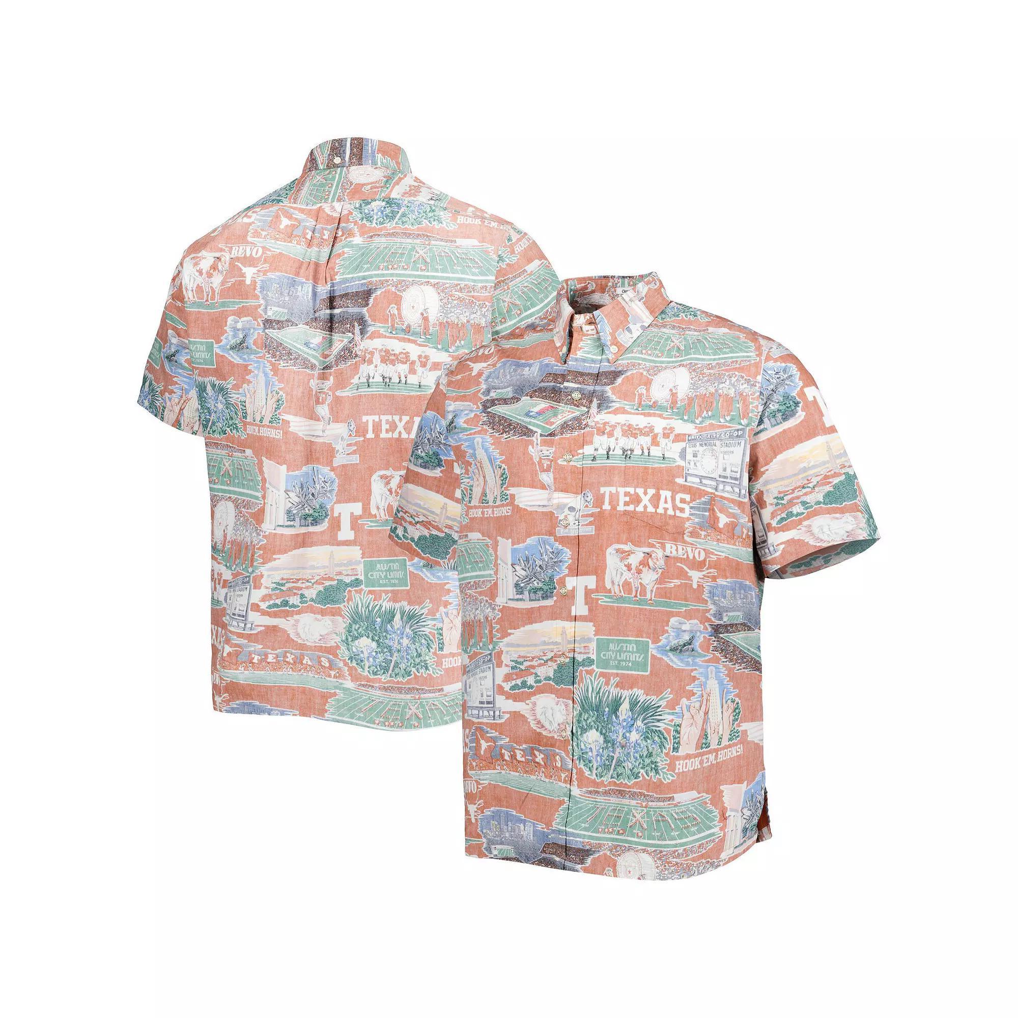 Men's Reyn Spooner Texas Orange Texas Longhorns Scenic Button-Down Shirt, Size: Large, Team Product Image