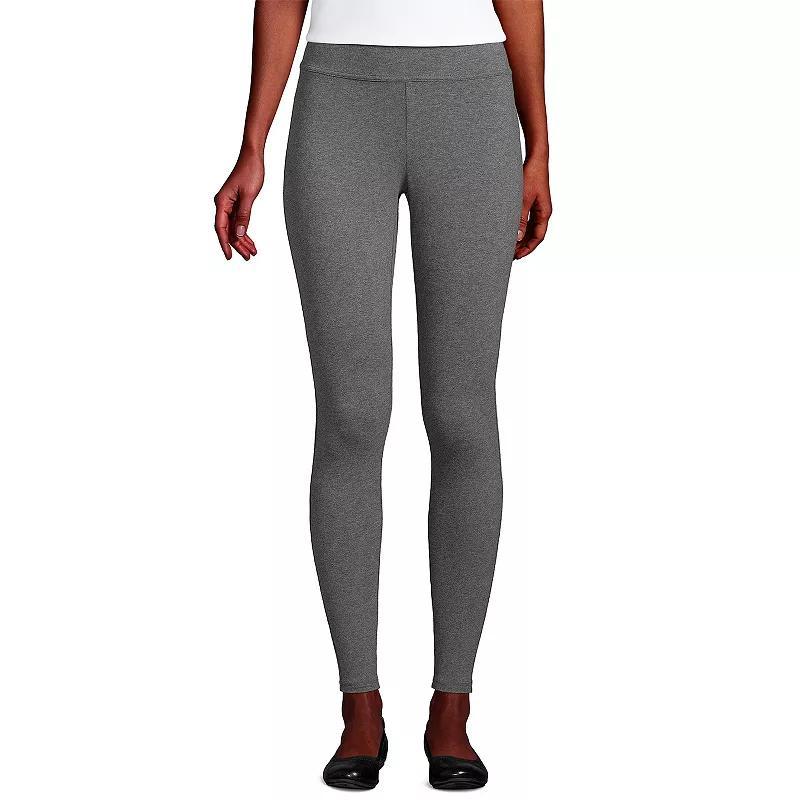 Women's Lands' End Starfish Knit Leggings, Size: Medium Tall, Grey Heather Product Image