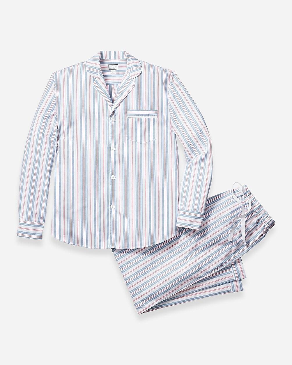 Petite Plume mens pajama set in vintage french stripe Product Image