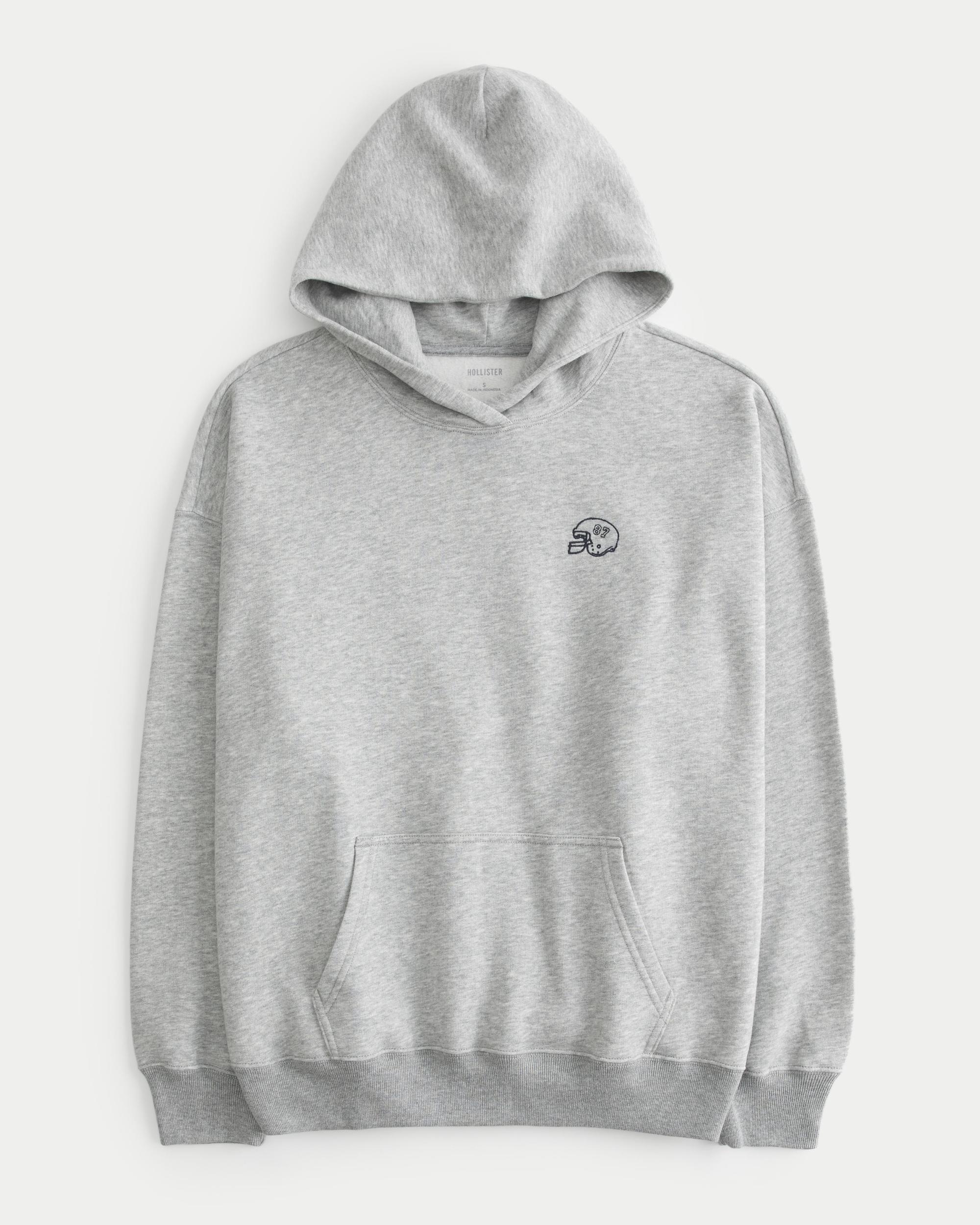 Oversized Football Graphic Hoodie Product Image