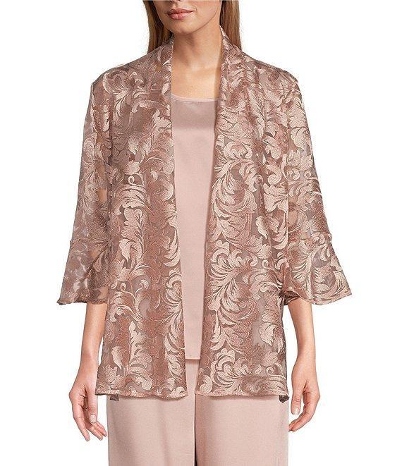 Caroline Rose Soft Satin Wide Leg Pull-On Coordinating Pants Product Image