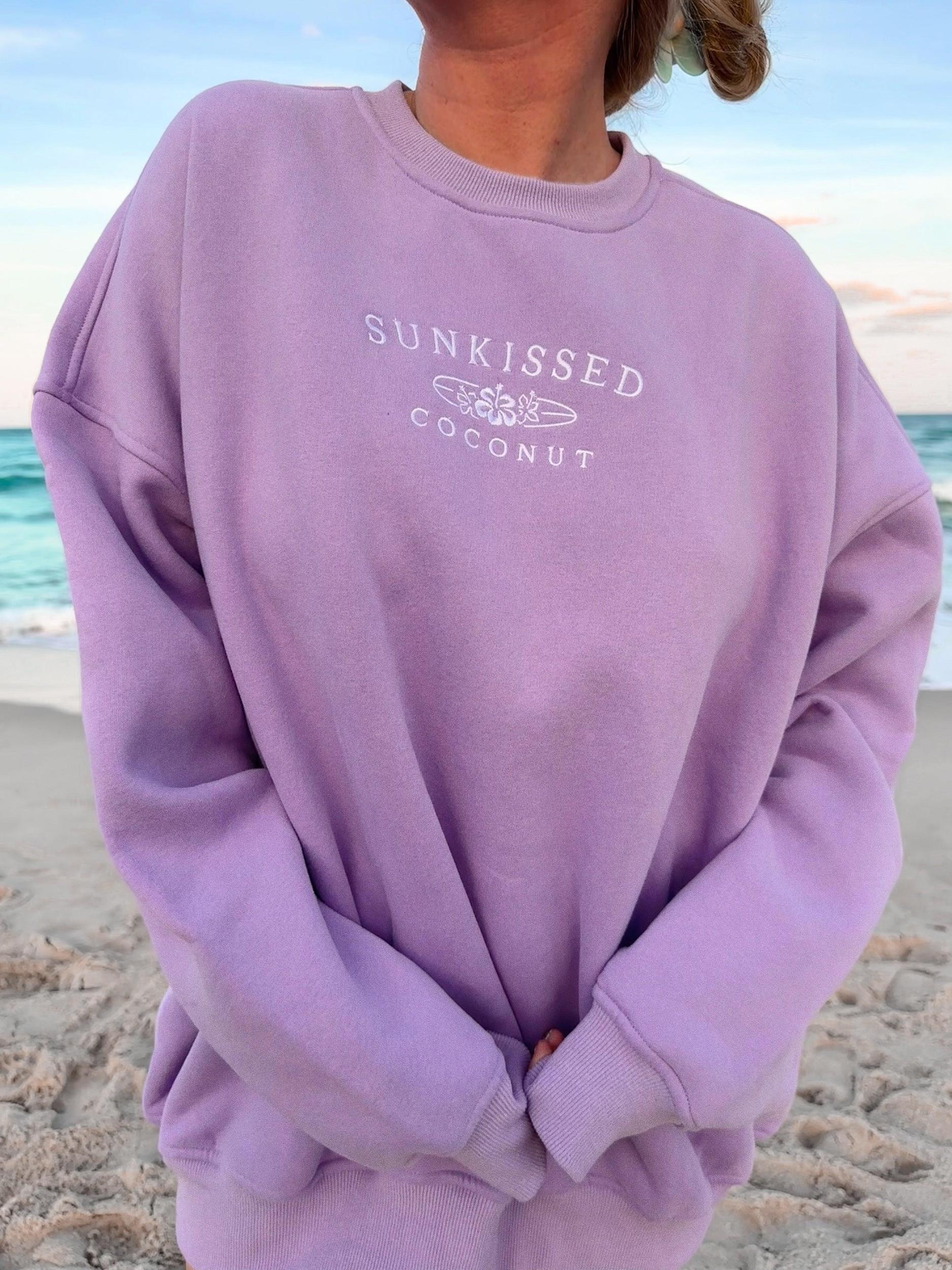 Sunkissedcoconut Embroider Sweatshirt Product Image