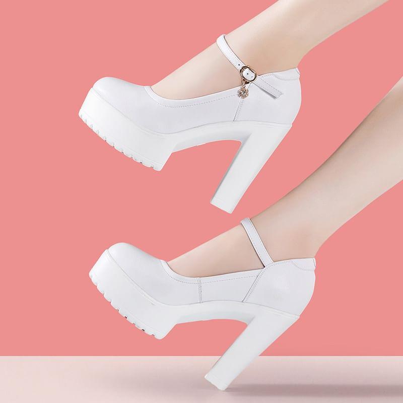 Platform Mary Jane Pumps Product Image
