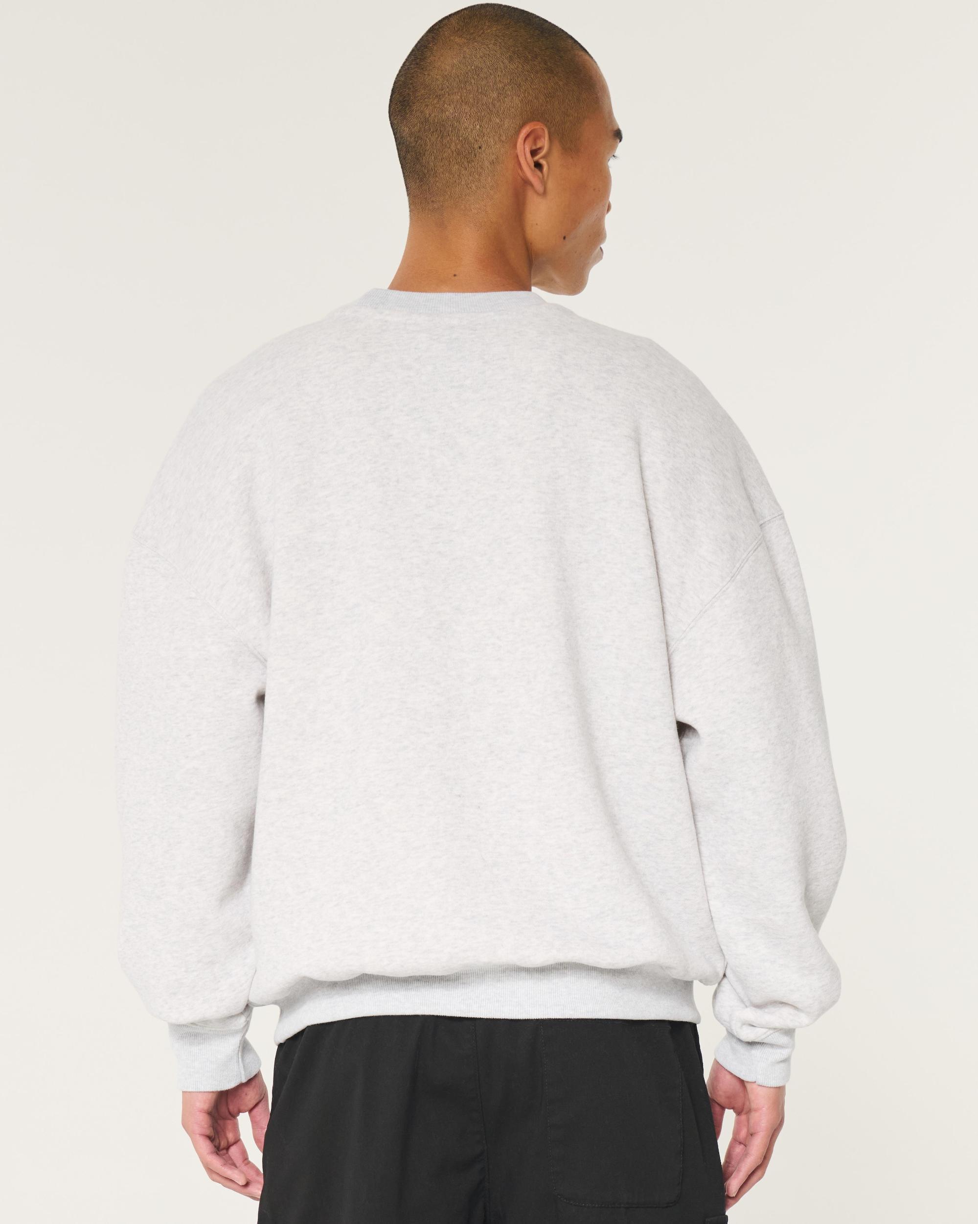Boxy Indiana University Hoosiers Graphic Crew Sweatshirt Product Image