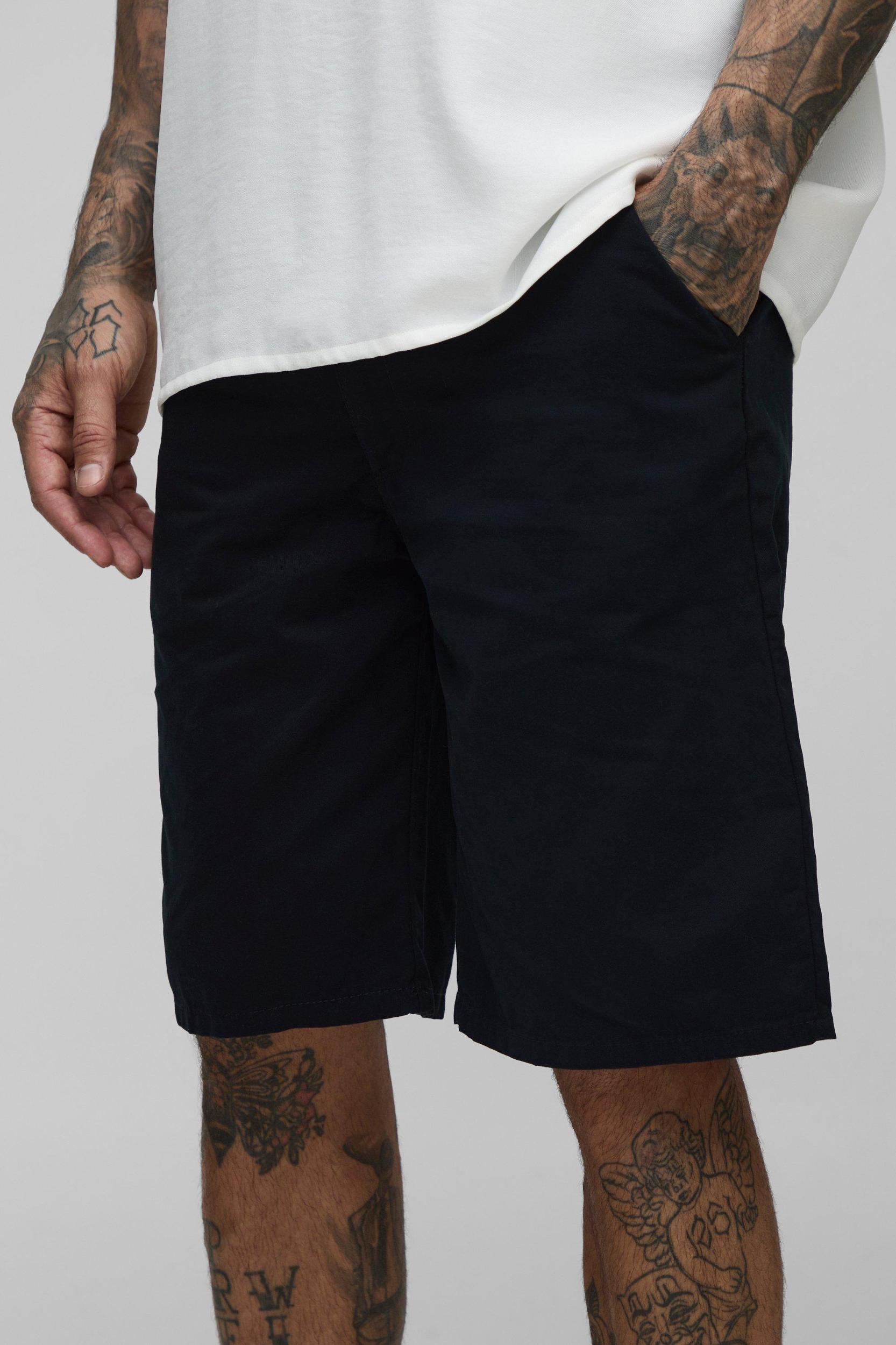 Tall Relaxed Fit Chino Shorts | boohooMAN USA Product Image