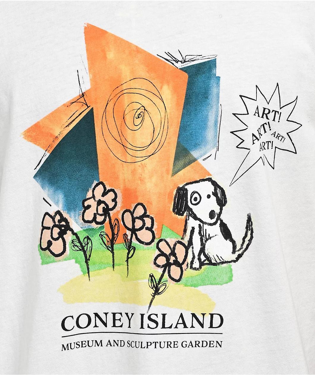 Coney Island Picnic Sculpture Coconut T-Shirt Product Image