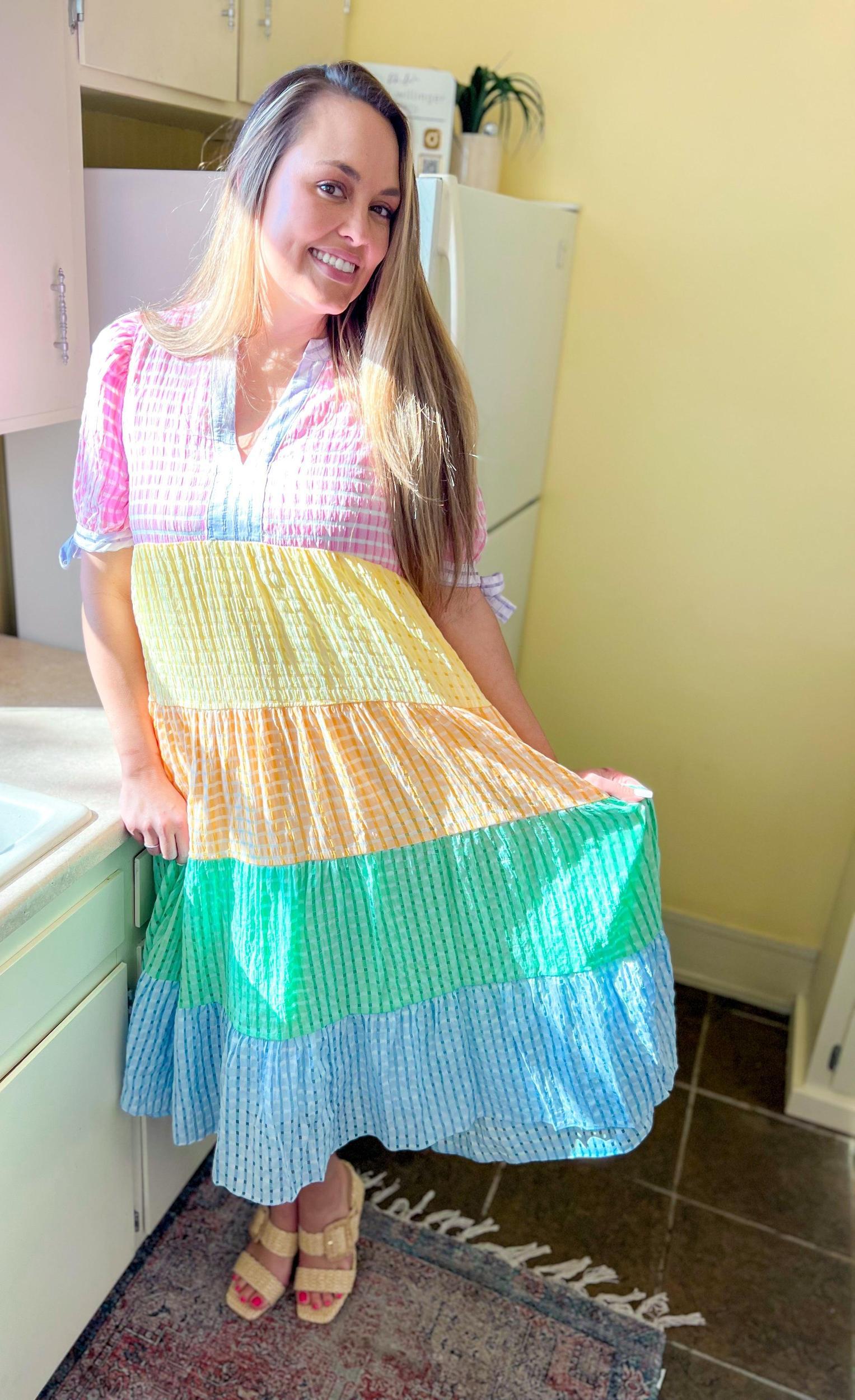 Sunday's Best Gingham Maxi Dress Product Image