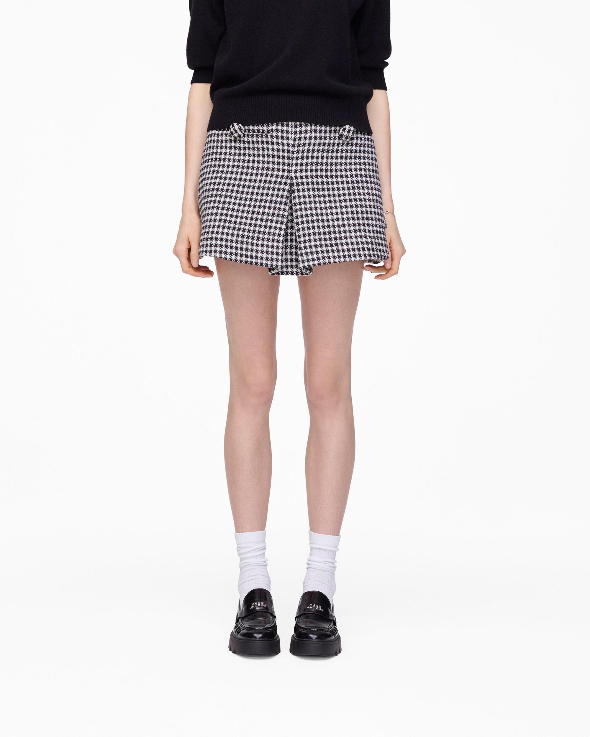 Gingham Tweed Mini Skirt Product Image
