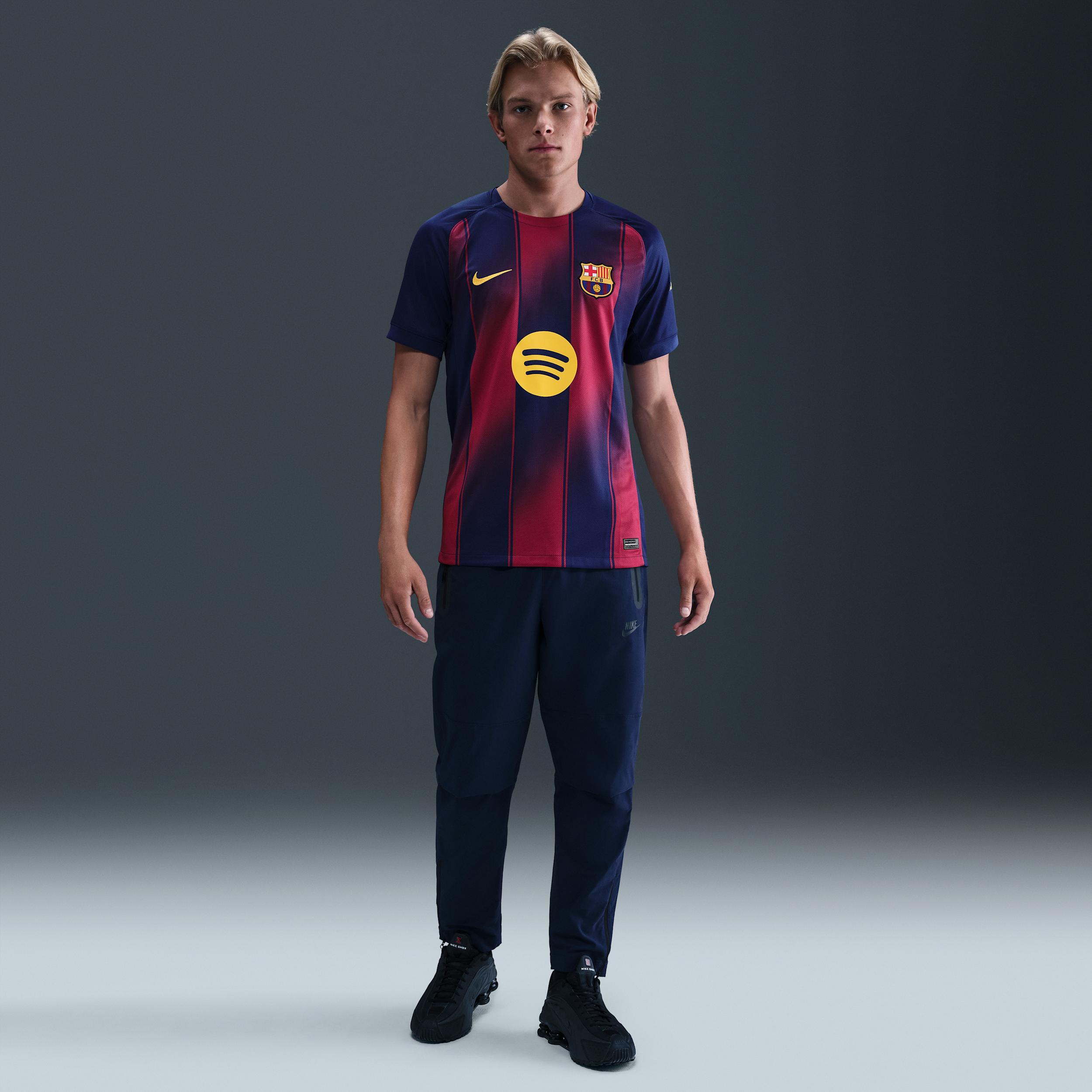 FC Barcelona 2025/26 Stadium Home Men's Nike Dri-FIT Soccer Replica Jersey Product Image