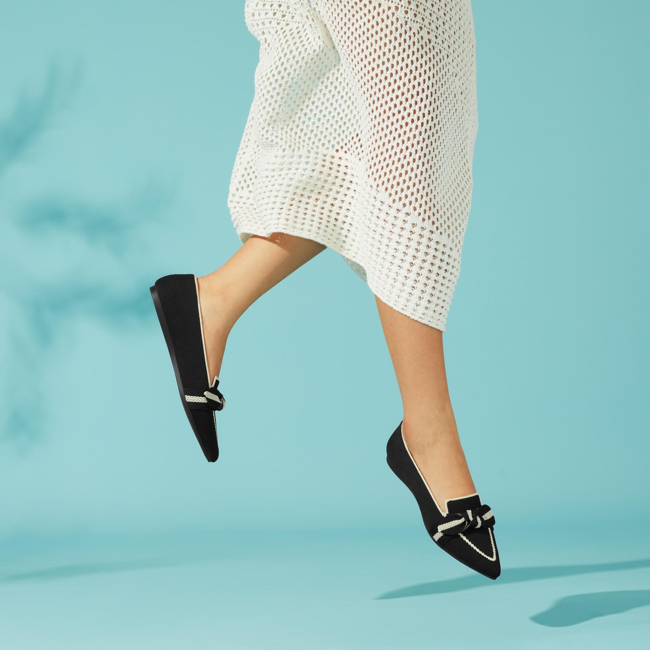 Pointed-Toe Bow Loafers (Michelle 2.0) Product Image