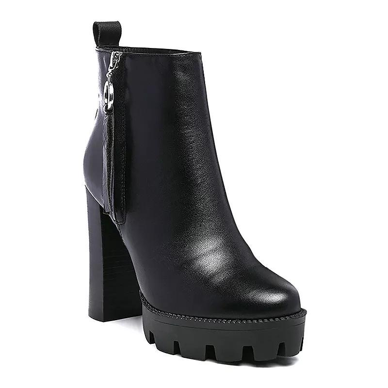 Rag & Co Mistress Womens Block Heel Ankle Boots Product Image