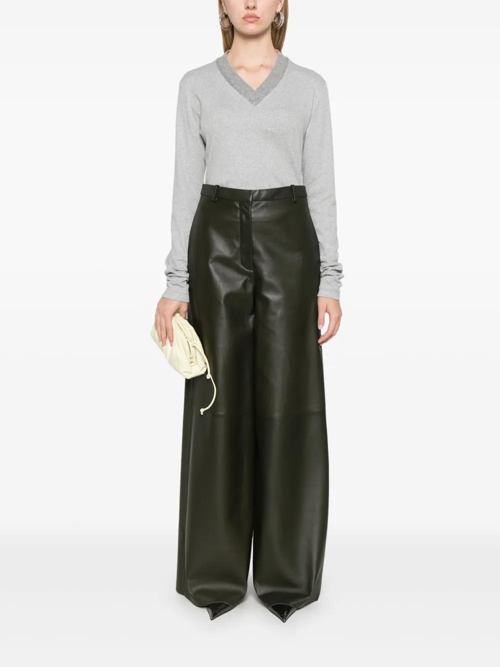 FABIANA FILIPPI Jersey T-shirt In Grey Product Image
