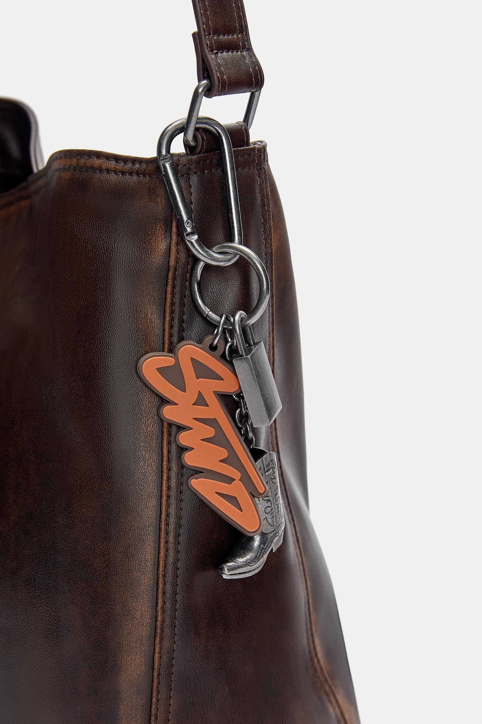STWD distressed mini shopper bag Product Image