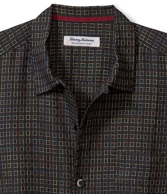 Tommy Bahama Big & Tall Coconut Point Prismatic Check Short Sleeve Woven Shirt Product Image